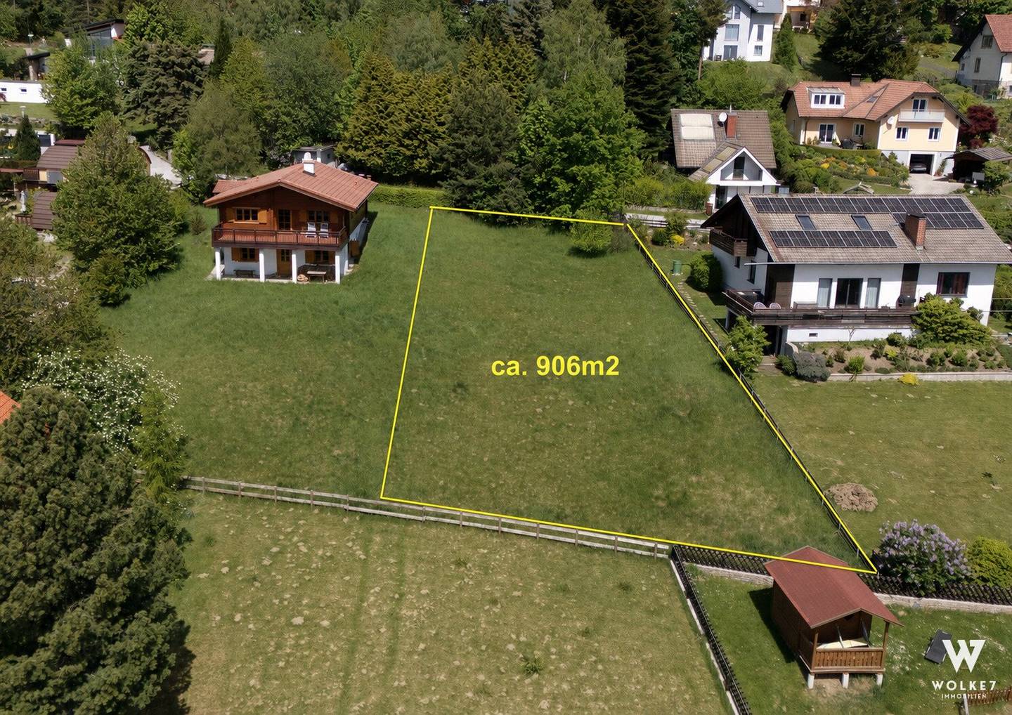 Baugrundstück mit Hanglage im Wechselgebiet