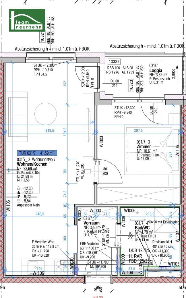 Wohnung mit Loggia und Einbauküche in Graz