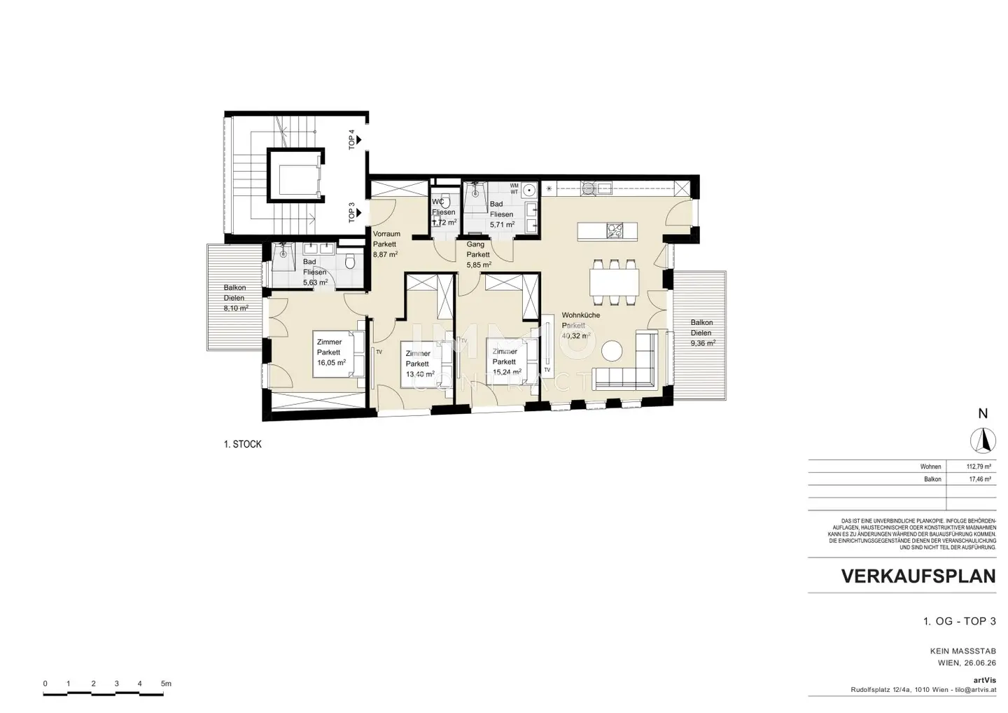 Family Apartment with Open Kitchen and Balconies in Neustift am Walde