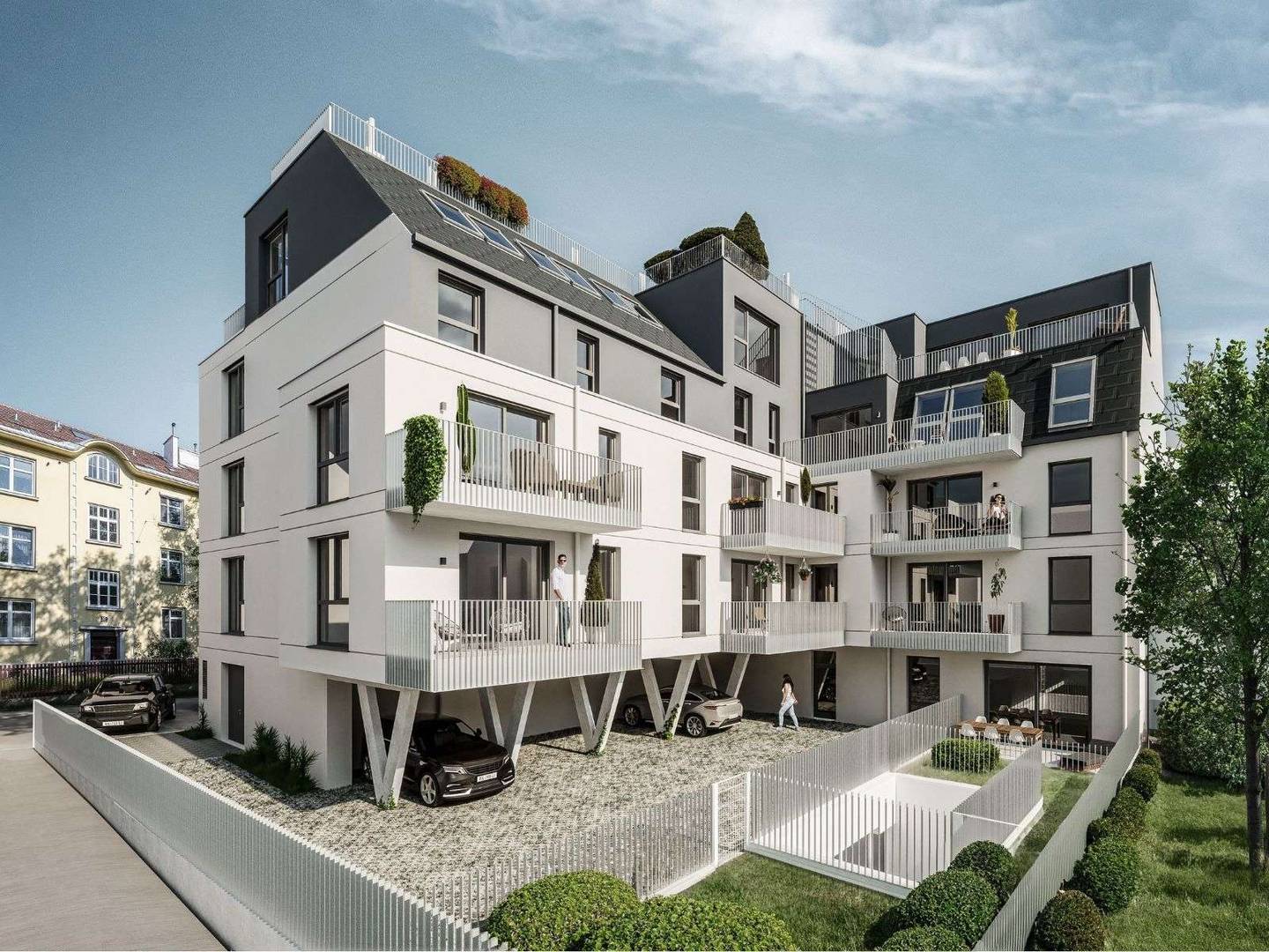Familienwohnung mit Loggia im Grünen