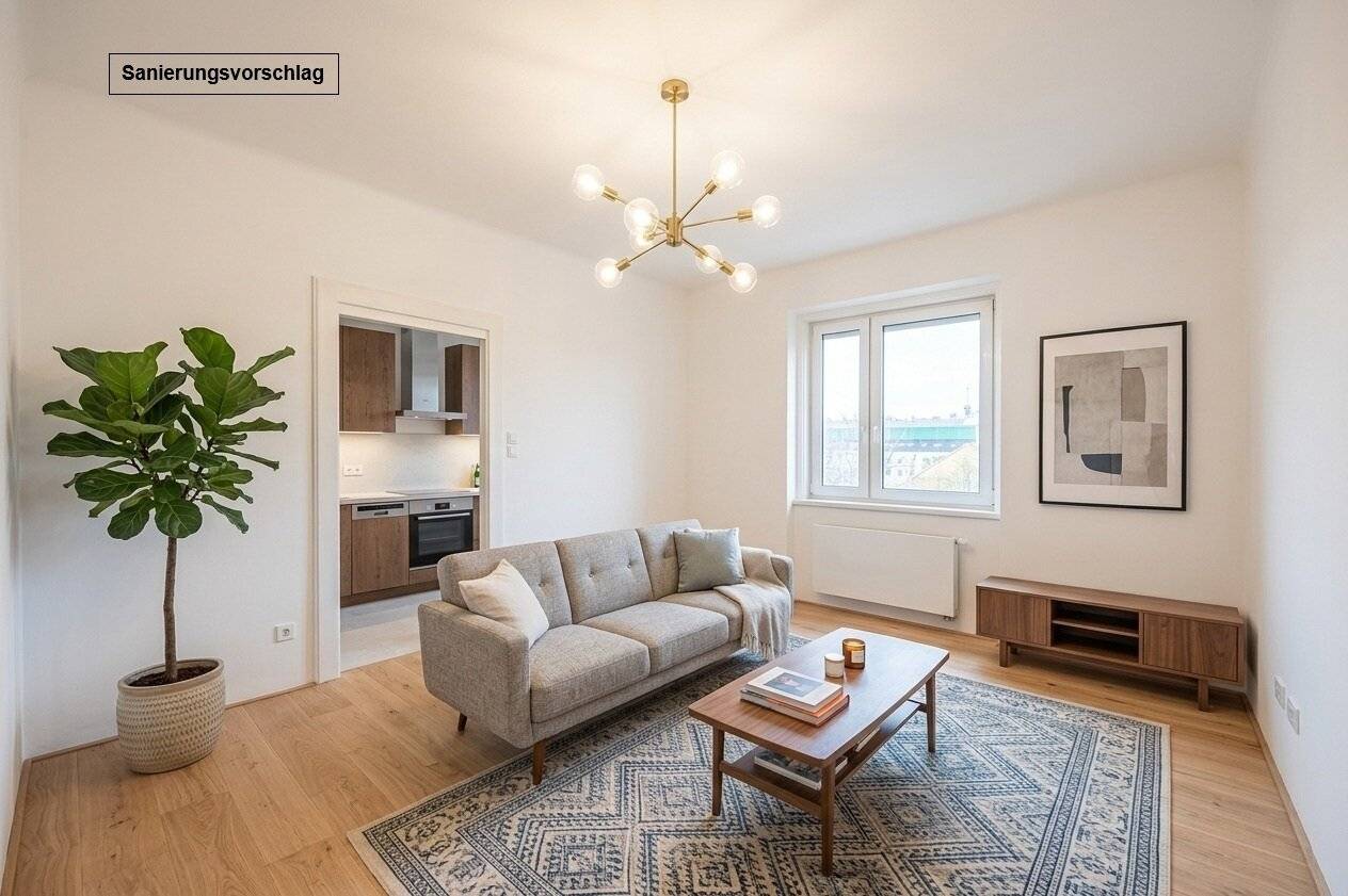 ++NEW++ Quiet two room old style apartment with separate kitchen, lots of remodeling potential