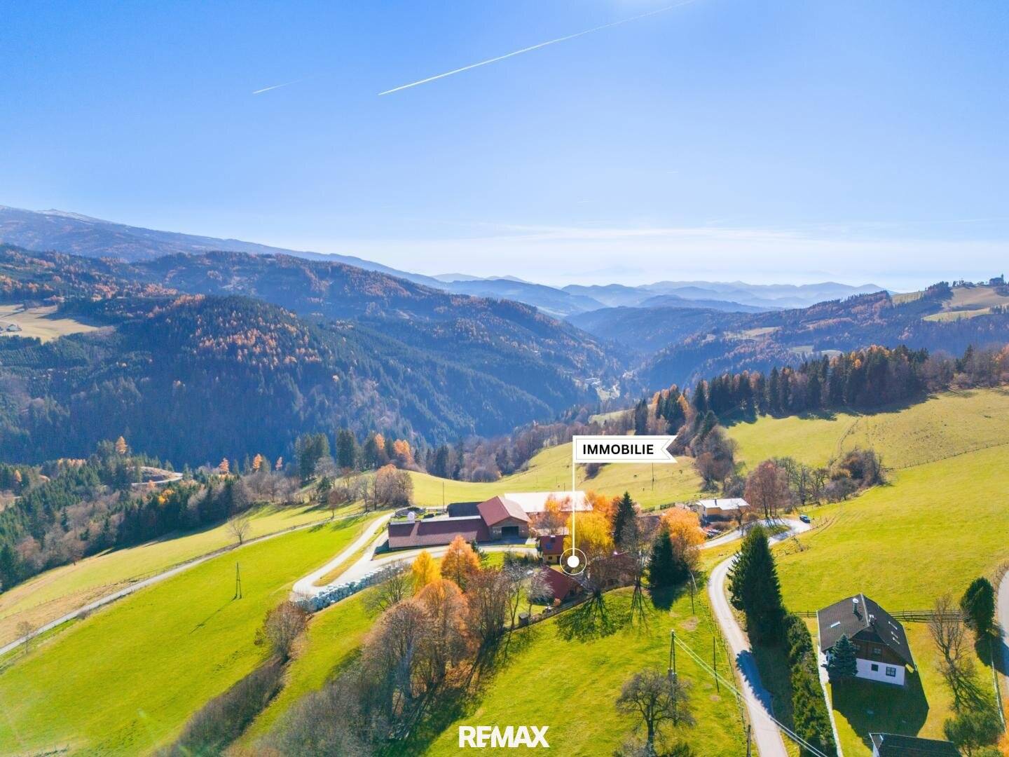 Drei Landhäuser mit Kamin und Bergblick in Hüttenberg