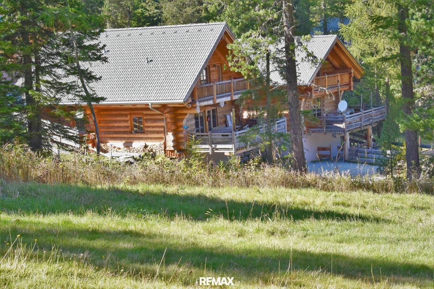 Rundholzchalet mit Sauna und Whirlpool an der Turracher Höhe