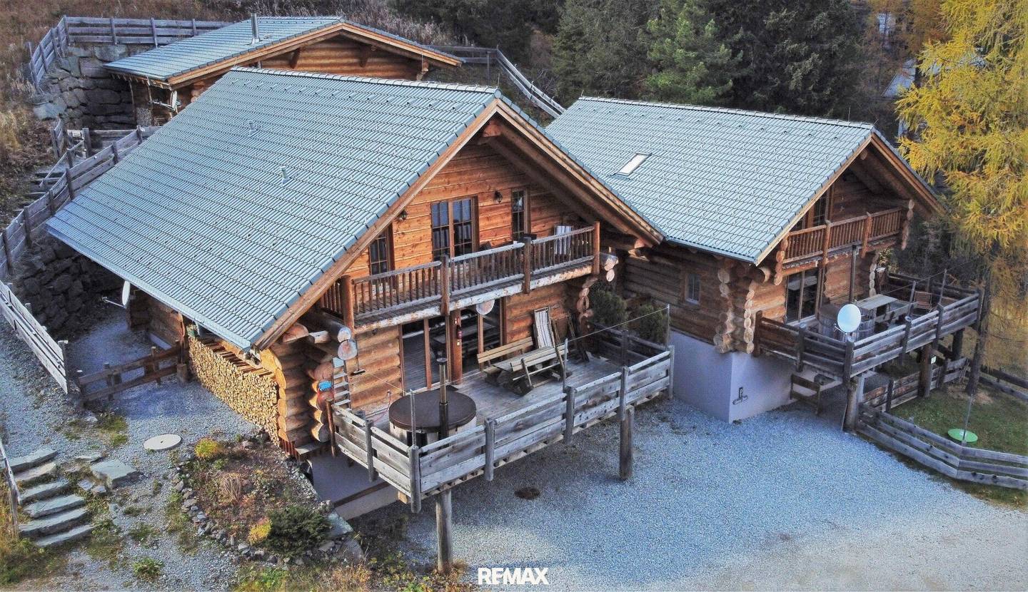 Rundholzchalet mit Sauna und Whirlpool an der Turracher Höhe