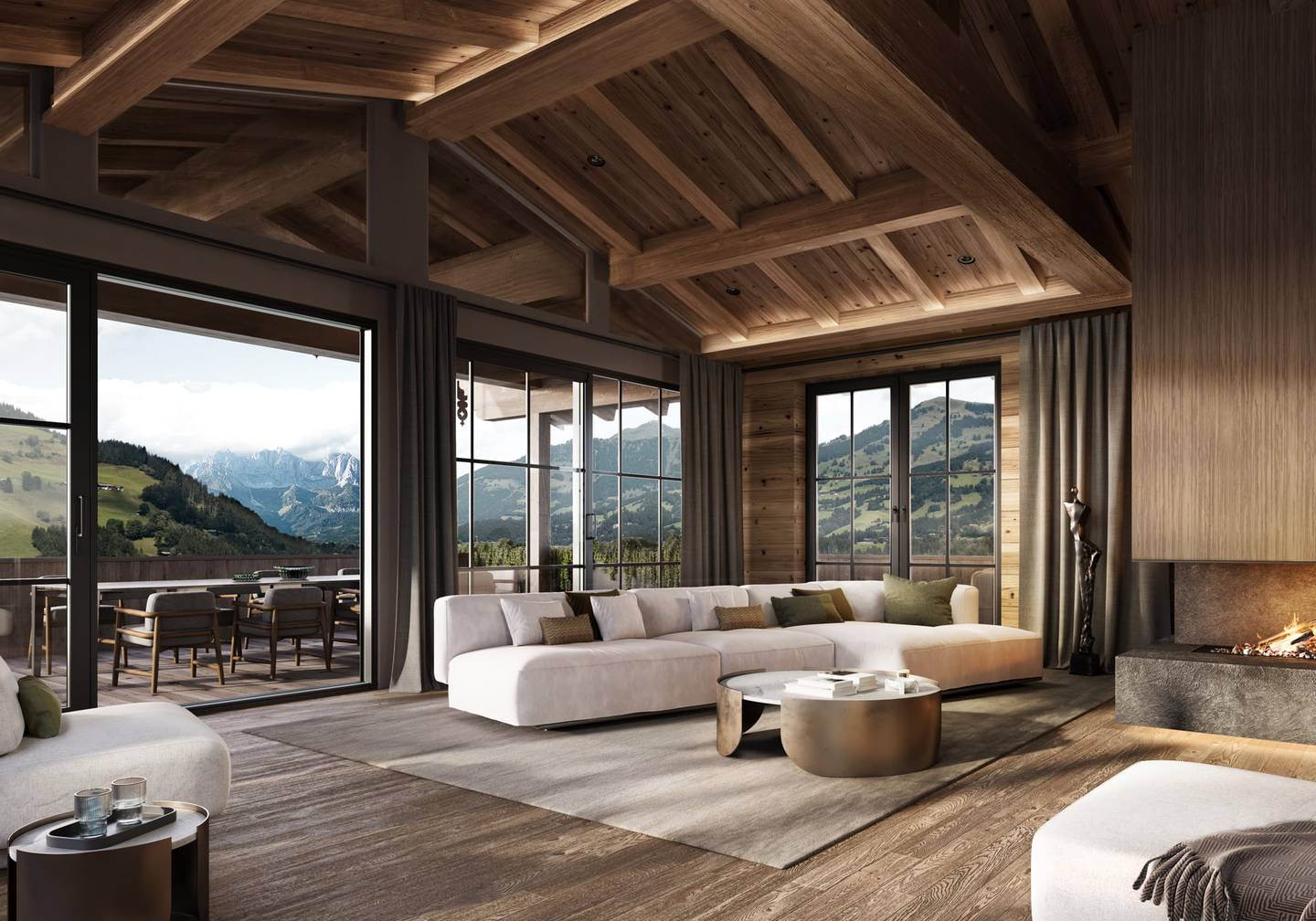 Chalet mit Sauna Pool und Tiefgarage in sonniger Lage