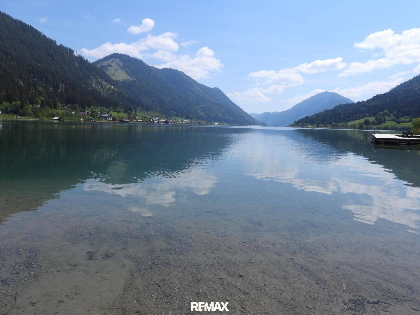 Seegrundstücke mit Parkplätzen am Weissensee