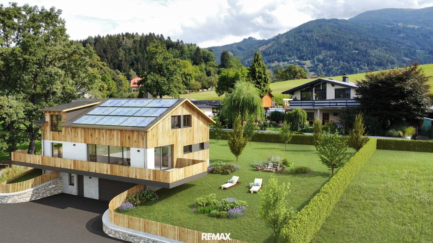Einfamilienhaus mit Terrasse und Bergblick in Ruhelage