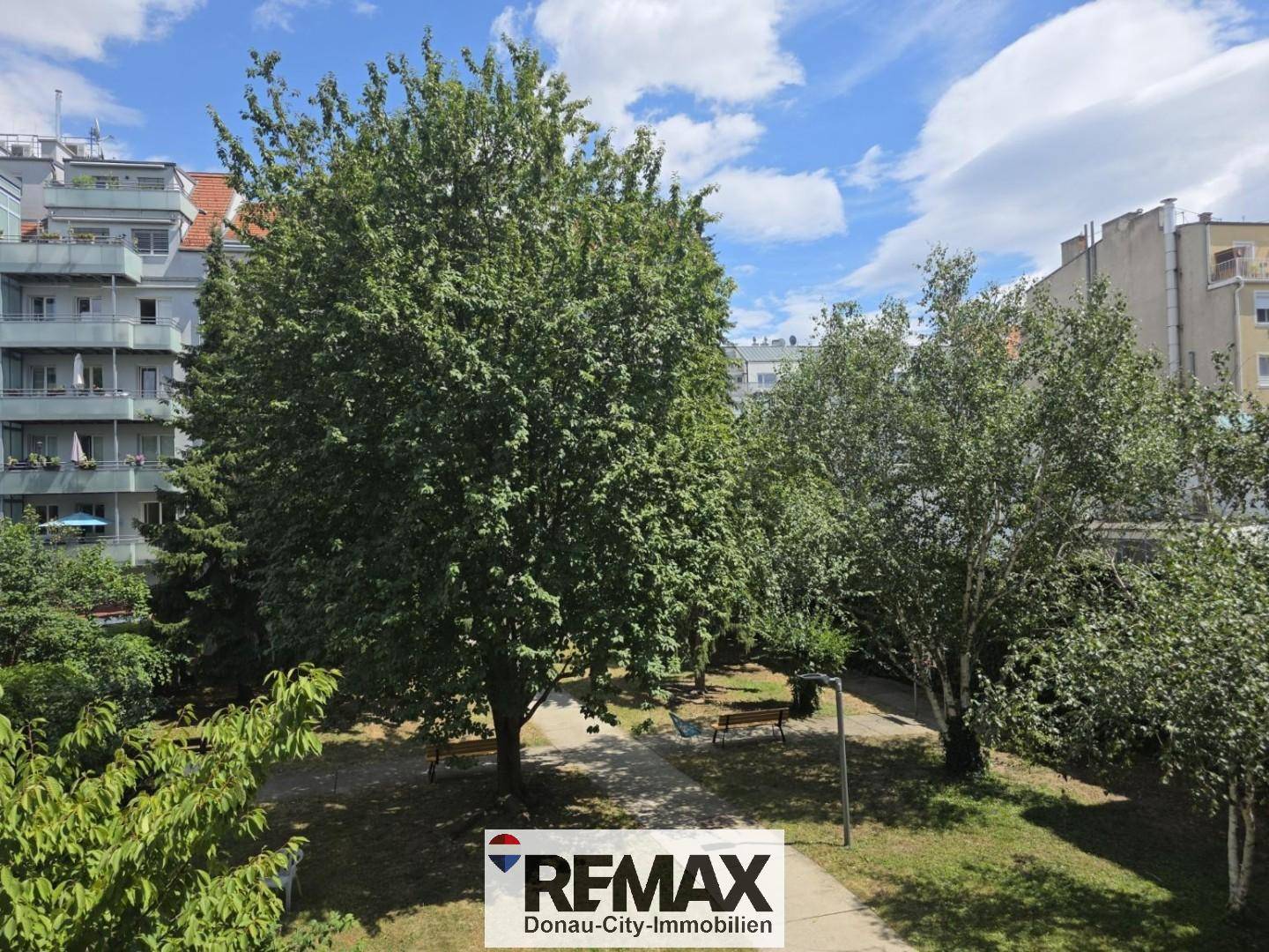 Move in ready apartment with park like courtyard view