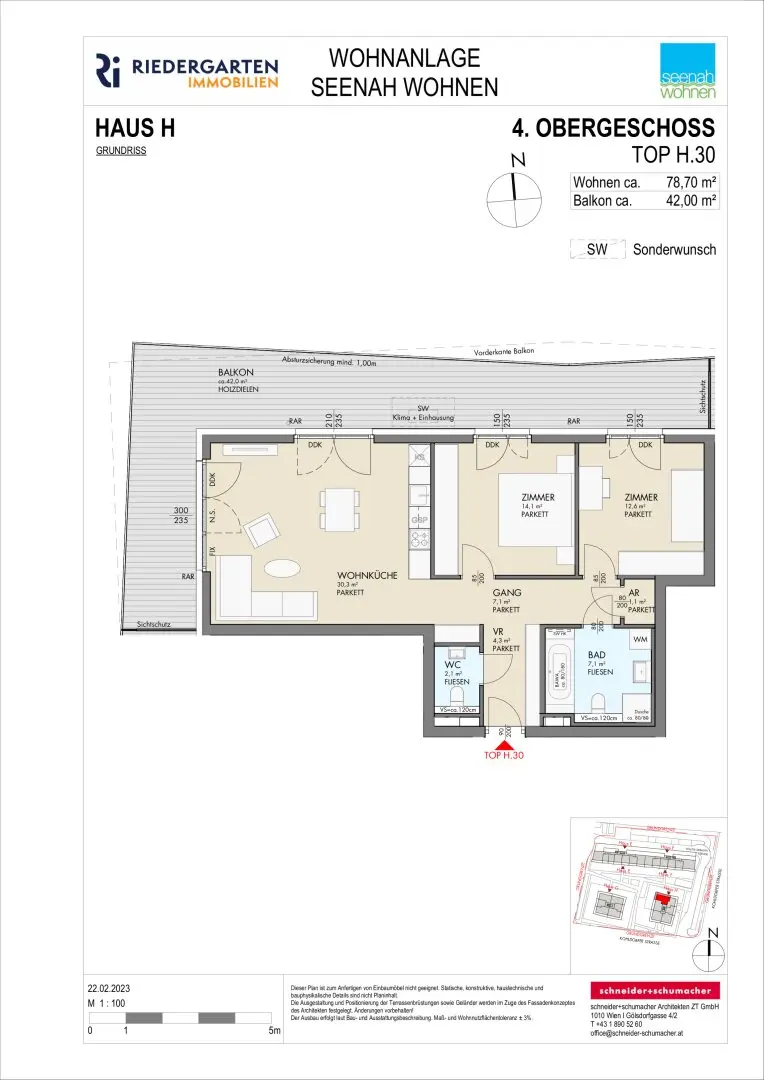Helle Etagenwohnung mit Balkon nahe am Wörthersee