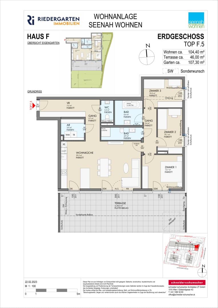 Garden apartment with terrace and private garden near Lake Wörthersee