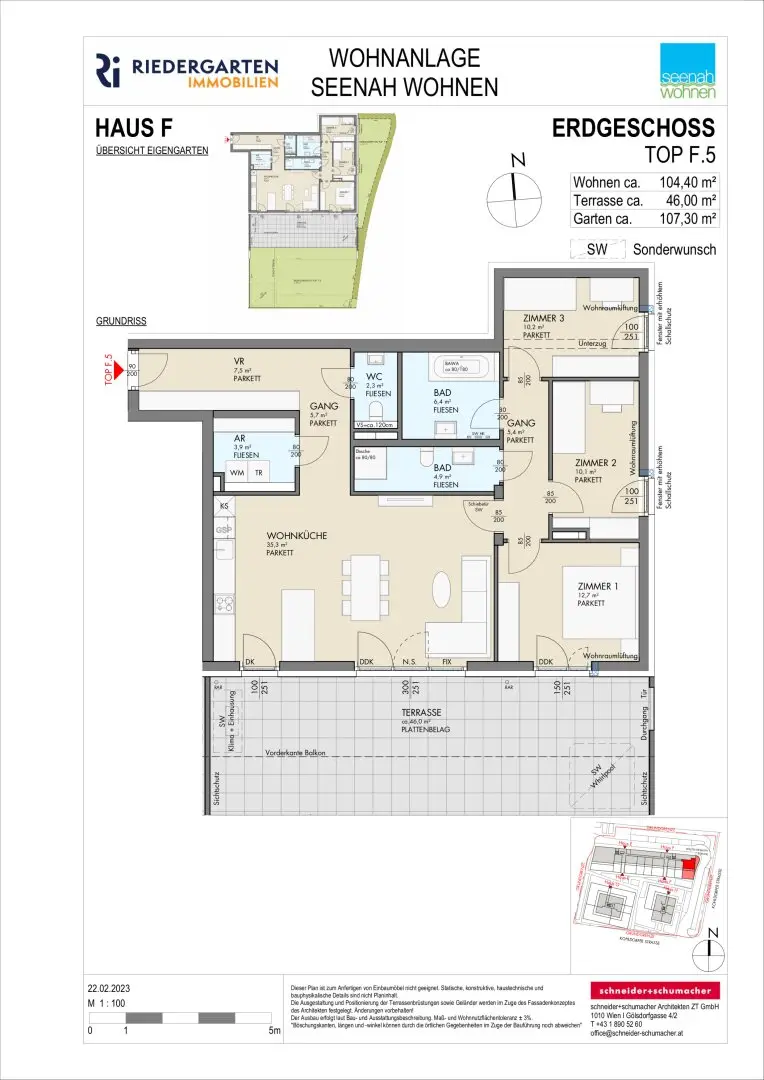 Garden apartment with terrace and private garden near Lake Wörthersee