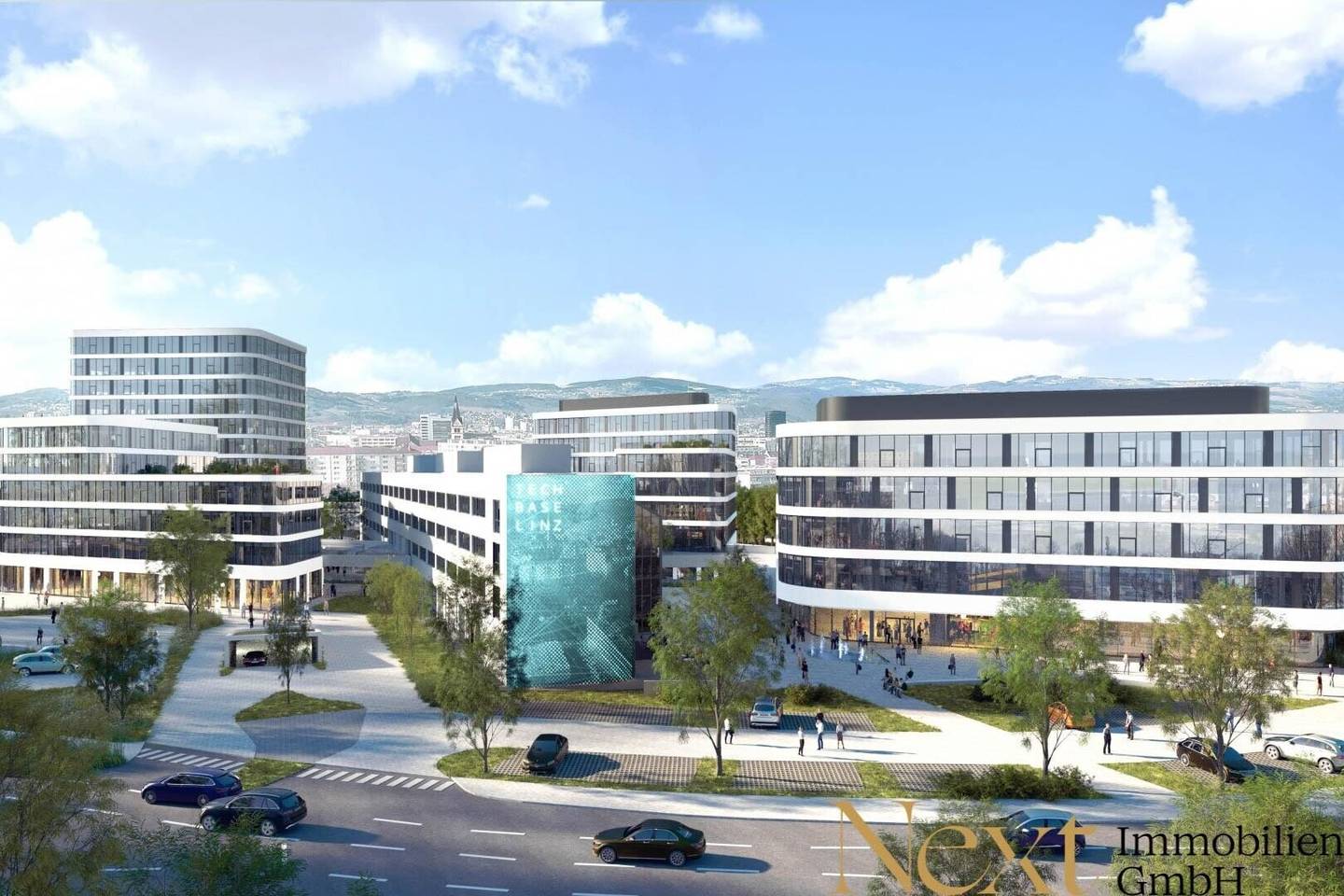 Hightech-Büroflächen im neuen Bauprojekt "Techbase" zu vermieten!