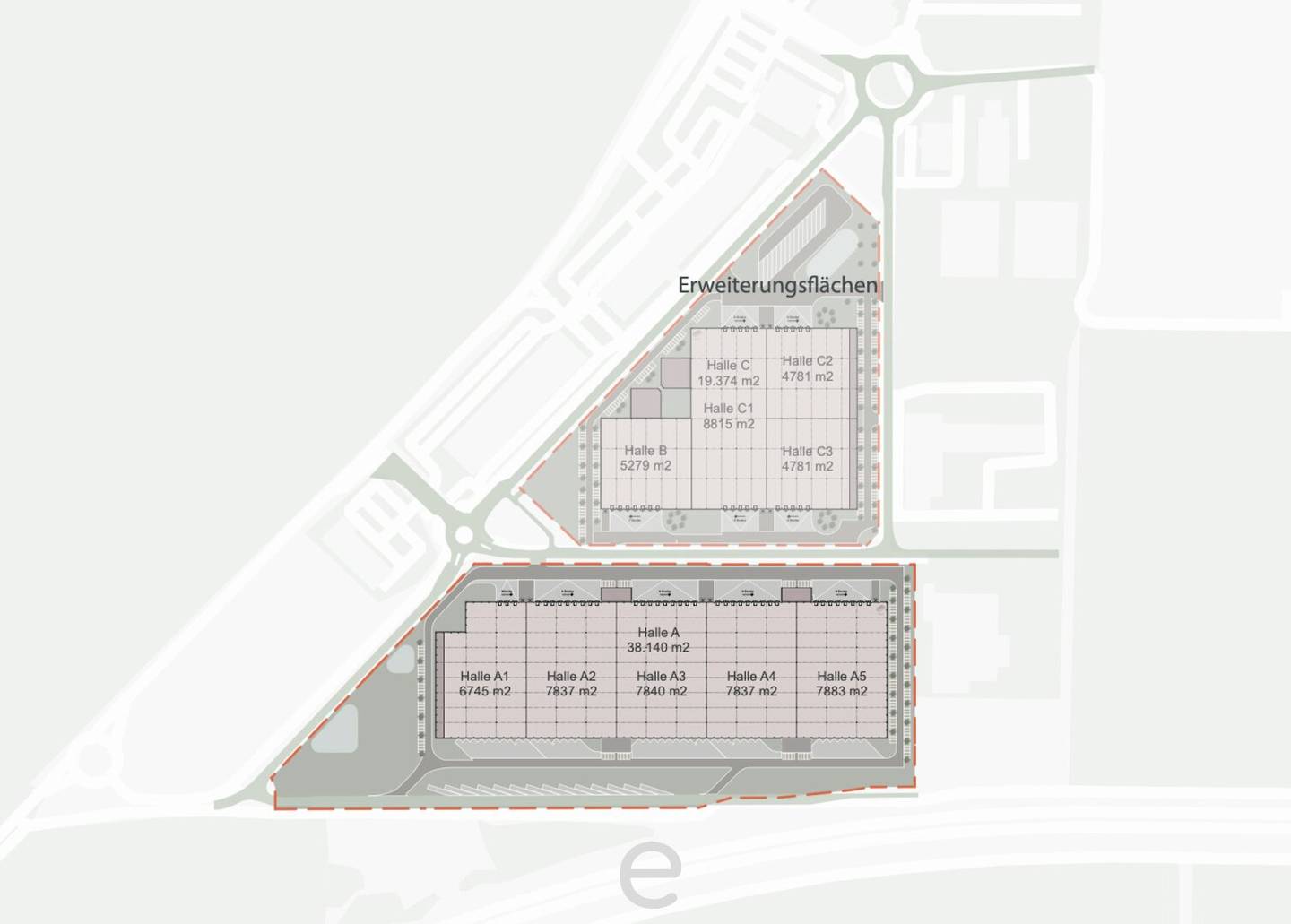 Directly on the border between Austria, Slovakia and Hungary I Warehouse and production hall from 3,500 m² to rent