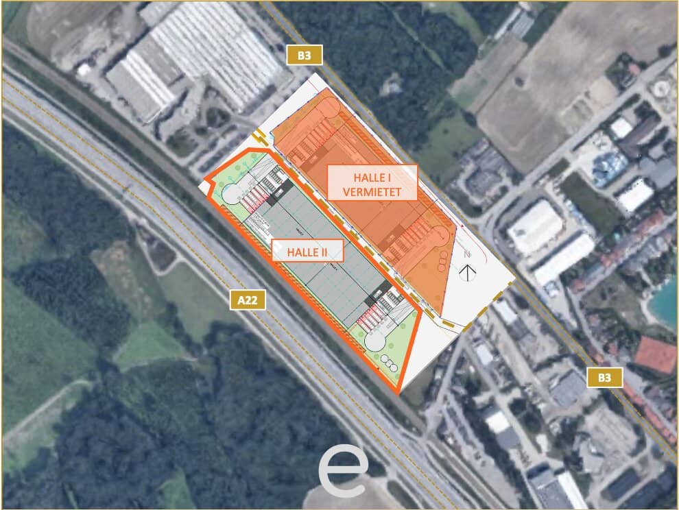 New Logistics Hall in the North of Vienna on the A22