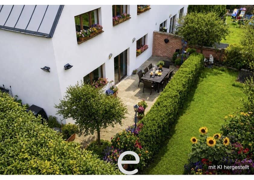 Stylische Doppelhaushälfte mit Dachterrasse, Garten und Doppelcarport in Gaaden