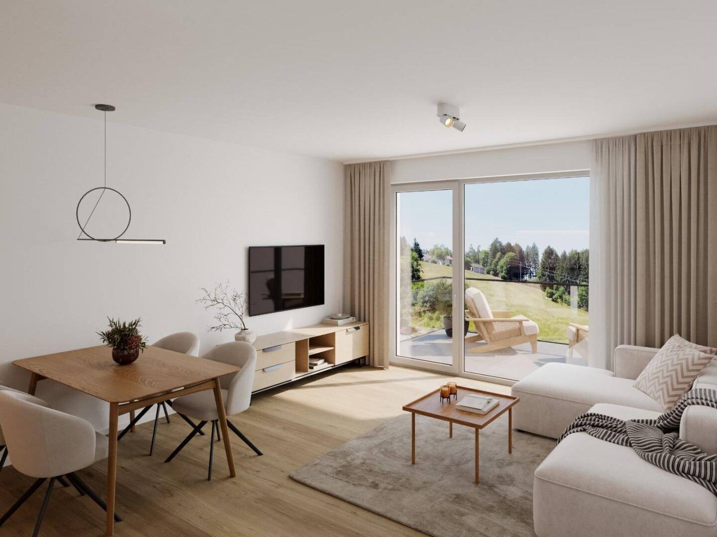 NEUBAU: 3-Zimmer-Wohnung mit Terrasse in Thalheim bei Wels/Mühlental – provisionsfrei