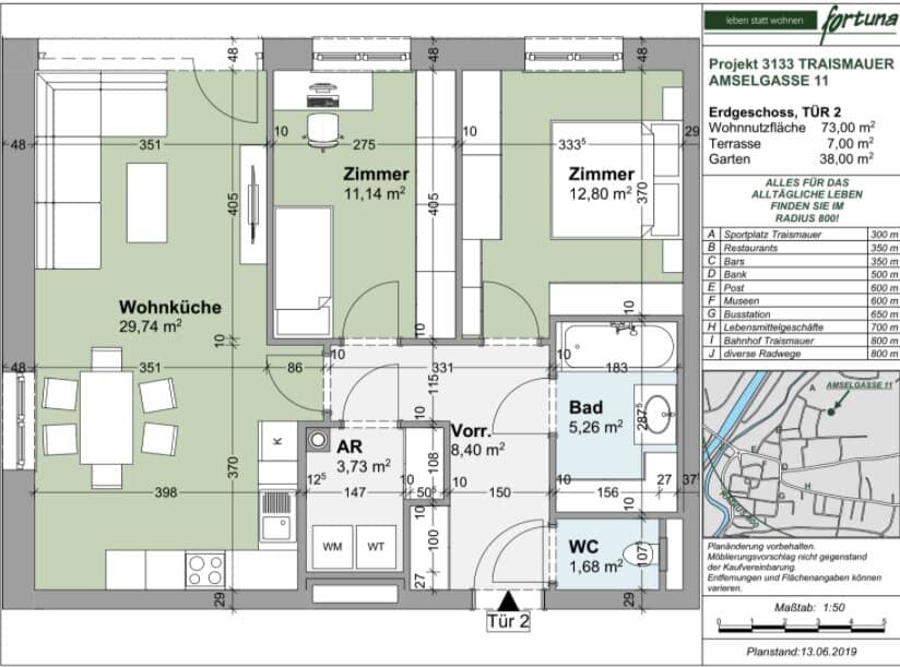Anlegerwohnung! Moderne Gartenwohnung in Traismauer - Mietvertrag bis 28.02.2030