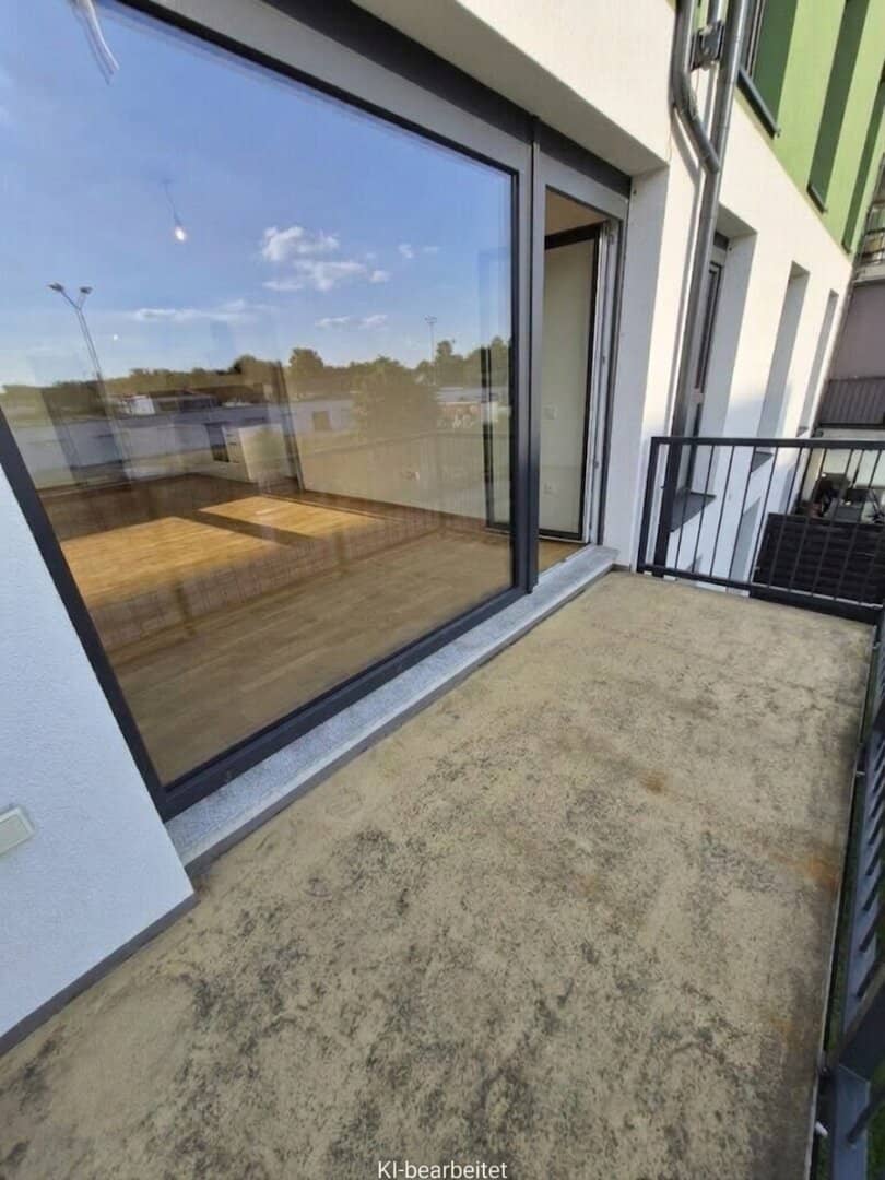 Neubau: Ca. 76 m² Wohnung mit Balkon