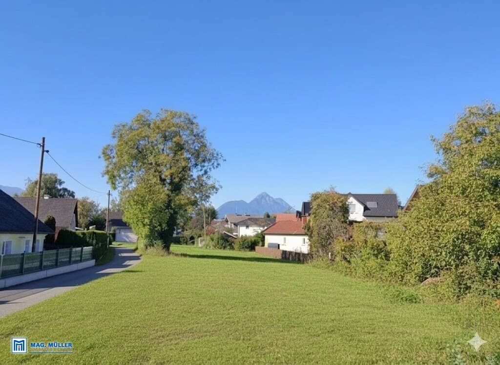 Living in Leopoldskron: Attractive building plot including completed planning design for your dream house