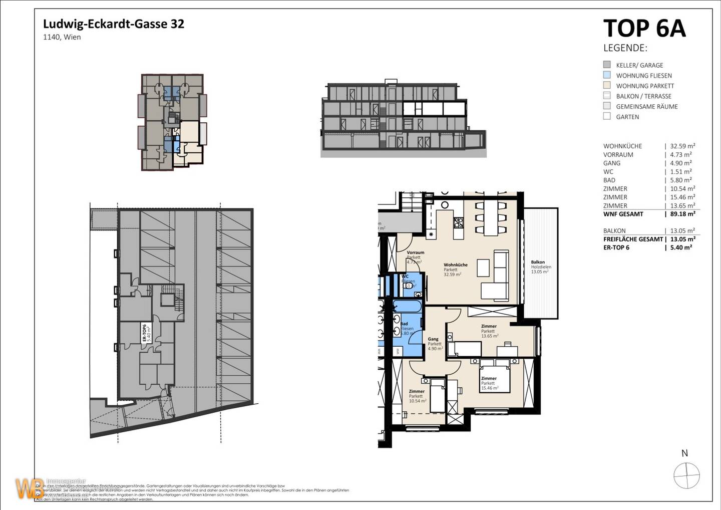 Gartenseitige 4 Zimmer Balkonwohnung! Perfektes Wohnprojekt in herrlicher Grünruhelage in Breitensee! Höchster Wohnkomfort mit Wärmepumpe, Klima, Photovoltaik und Smart Home System!