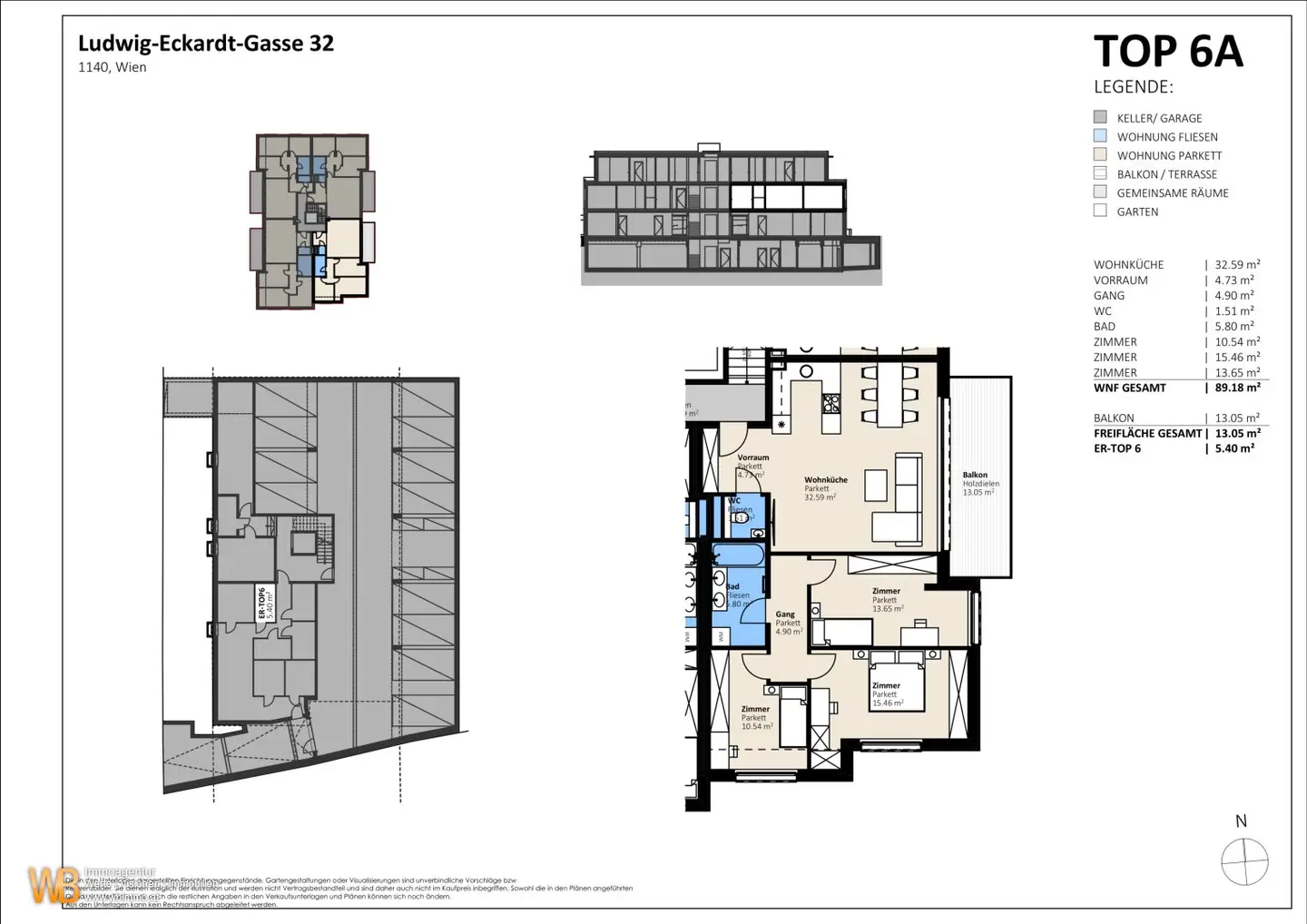 Gartenseitige 4 Zimmer Balkonwohnung! Perfektes Wohnprojekt in herrlicher Grünruhelage in Breitensee! Höchster Wohnkomfort mit Wärmepumpe, Klima, Photovoltaik und Smart Home System!