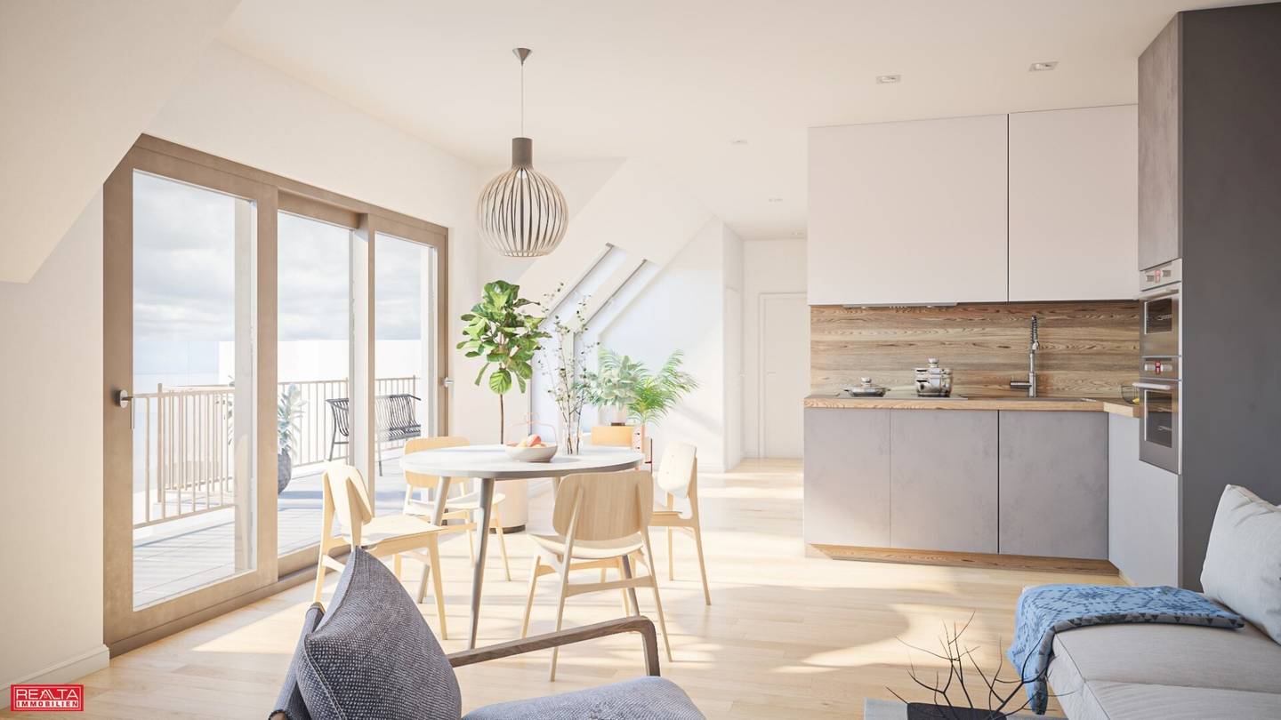66 qm Wohnen - 30 qm Dachterrasse  +++ Der Traum vom Wohnen in Esslinger Ruhelage