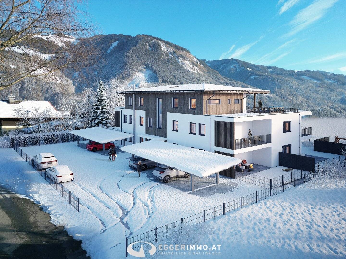 New build 2-room apartment, large balcony, excellent location in Maishofen, completion end of 2026