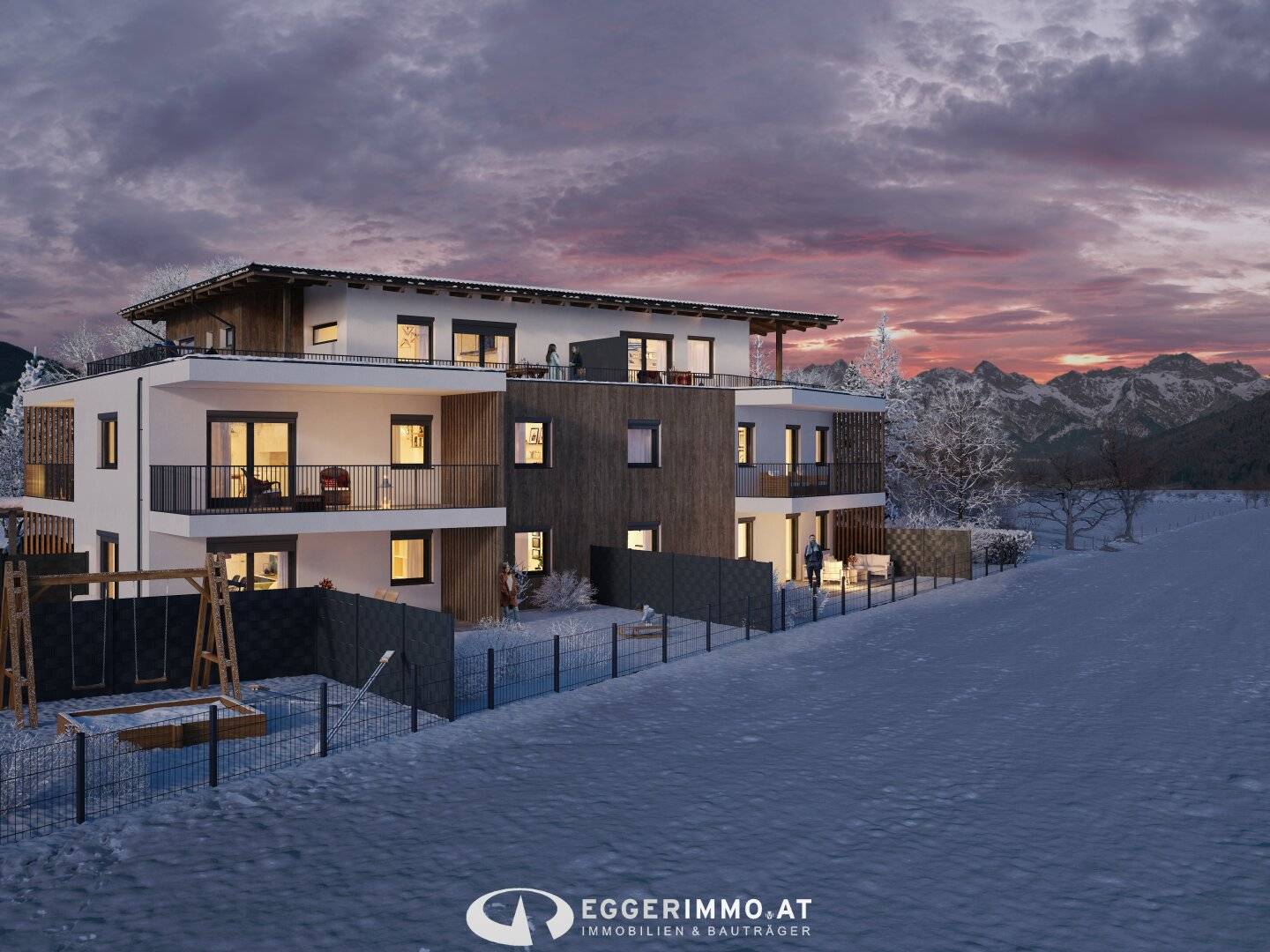 New build 2-room apartment, large balcony, excellent location in Maishofen, completion end of 2026