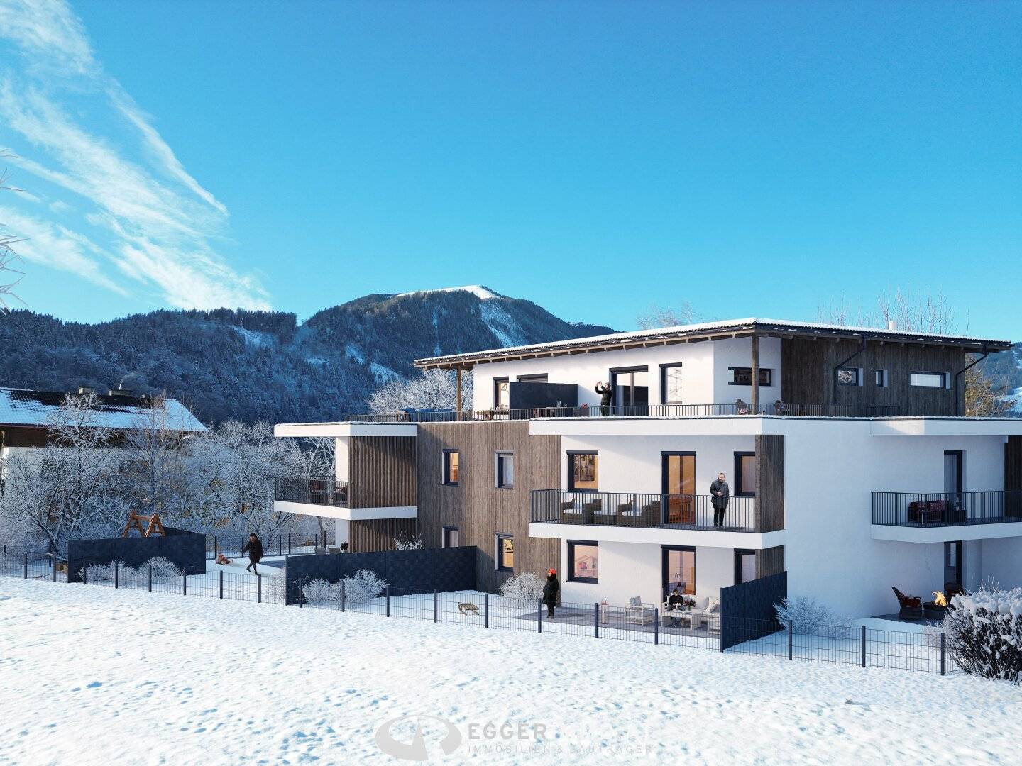 New build 2-room apartment, large balcony, excellent location in Maishofen, completion end of 2026