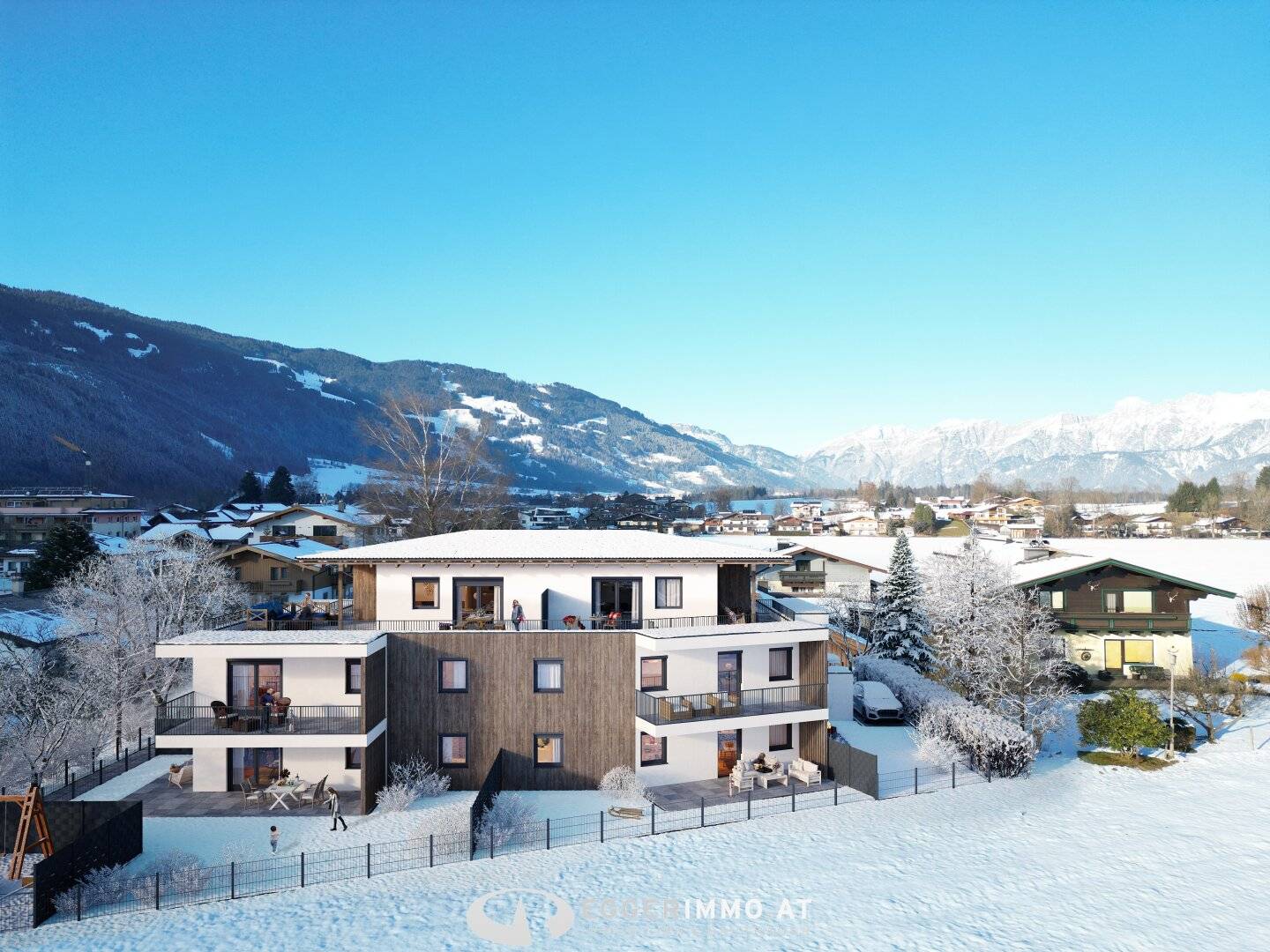 New build 2-room apartment, large balcony, excellent location in Maishofen, completion end of 2026