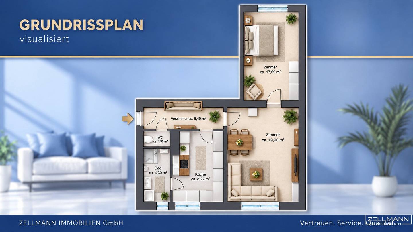 OBER ST. VEIT | 2 Zimmer | tolle Einsteigerwohnung | Single &amp; Pärchenhit I  ZELLMANN IMMOBILIEN