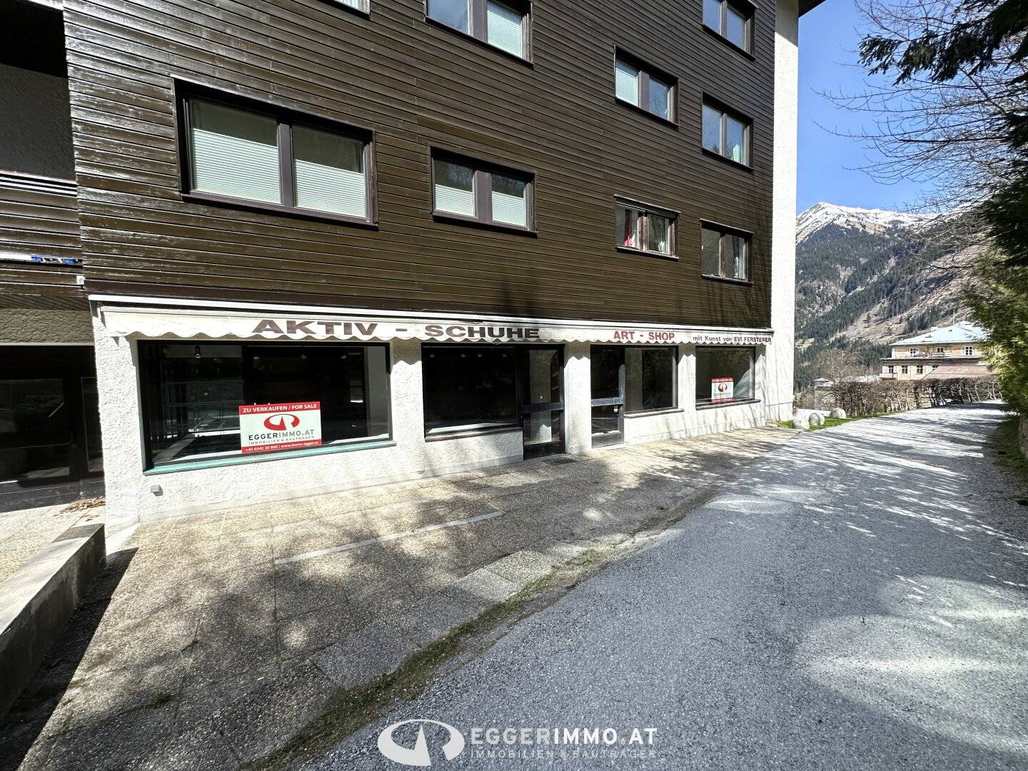 5640 Bad Gastein:  2 attraktive Geschäftslokale in Bad Gastein direkt an der Kaiser Wilhelm Promenade – Ihr Einstieg ins Einzelhandelsgeschäft!