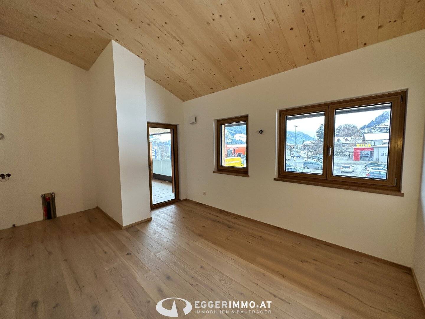 5730 Mittersill : New development project Terrace apartment Solid wood construction 3-room apartment with parking space 72.16 m² Terrace 10 m²