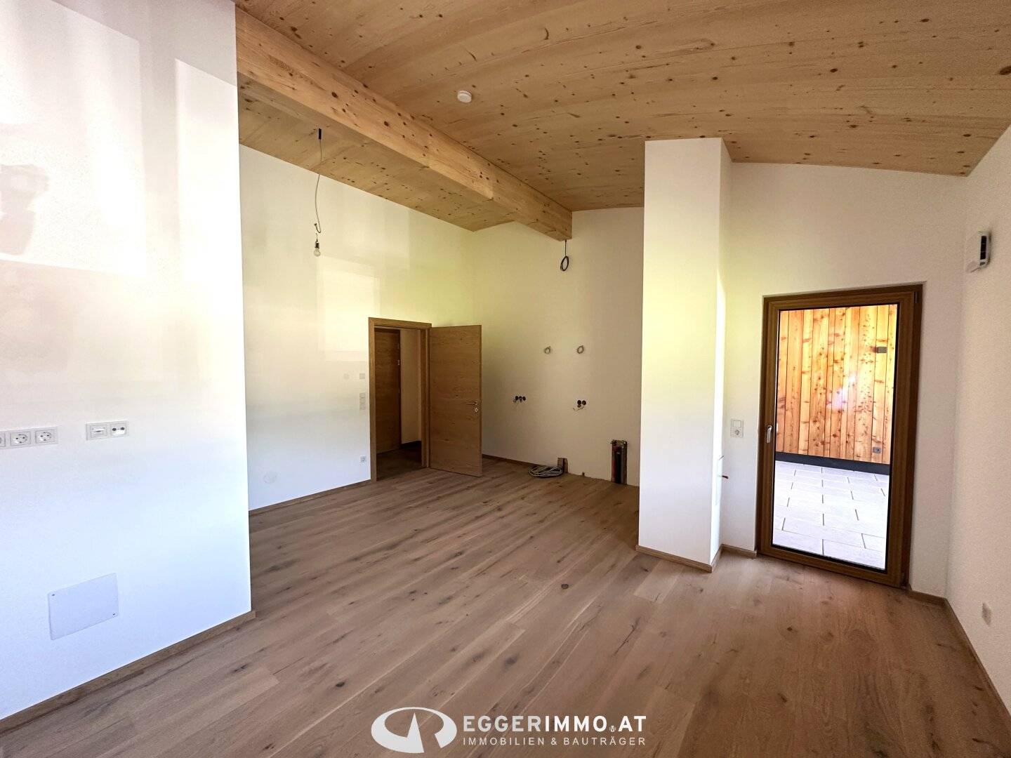 5730 Mittersill : New development project Terrace apartment Solid wood construction 3-room apartment with parking space 72.16 m² Terrace 10 m²