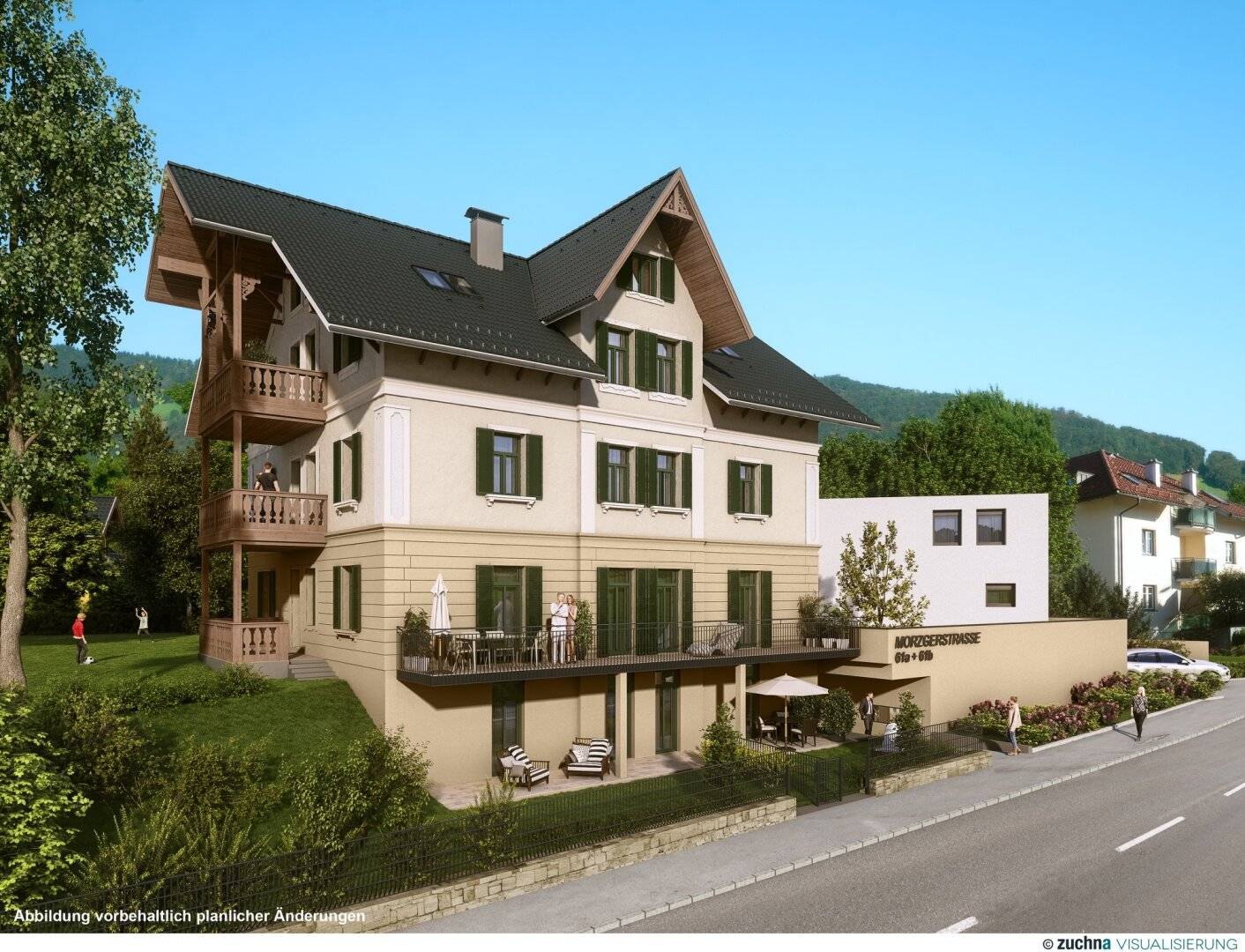 Investment: Partly furnished studio with small garden in Morzg - currently rented!