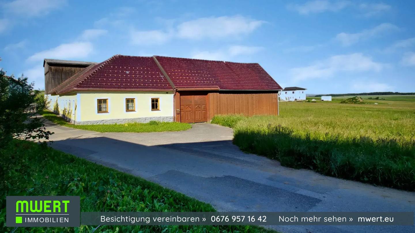 Vierkanthof auf 10.000 m² bei Zwetttl  – ideal für Pferdehaltung