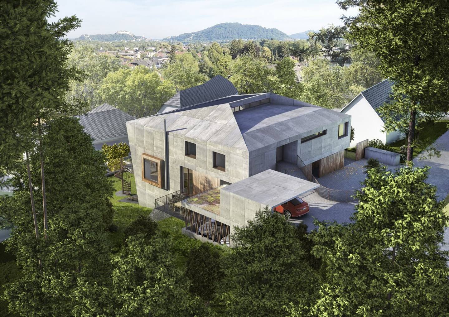 Elsbethen-Glasenbach:  Exklusives Haus im Haus in ruhiger, idyllischer Lage