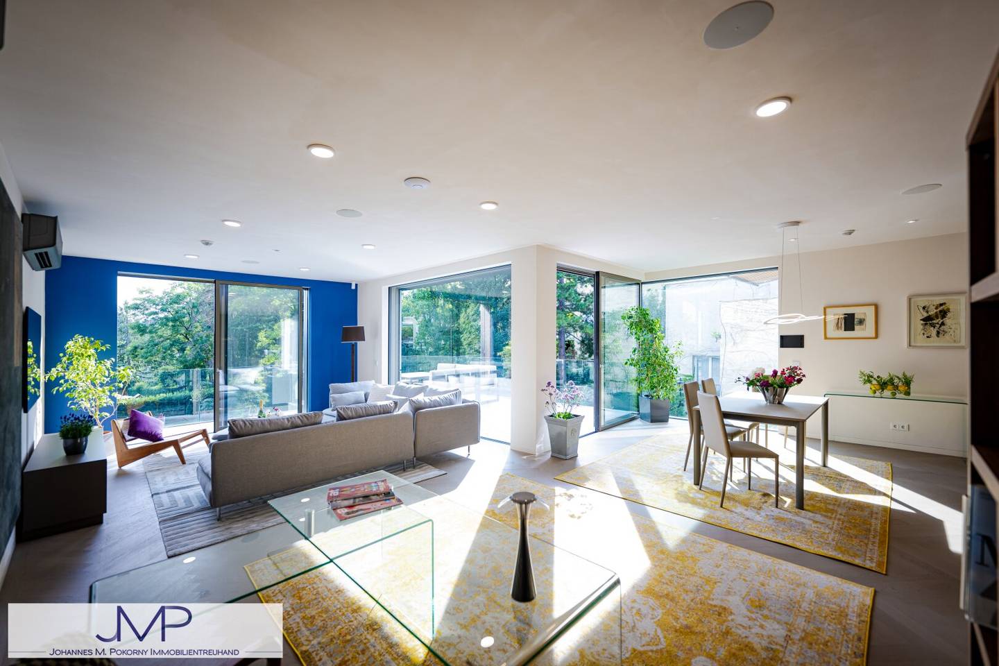 Modern luxury retreat with 5 rooms and large outdoor pool