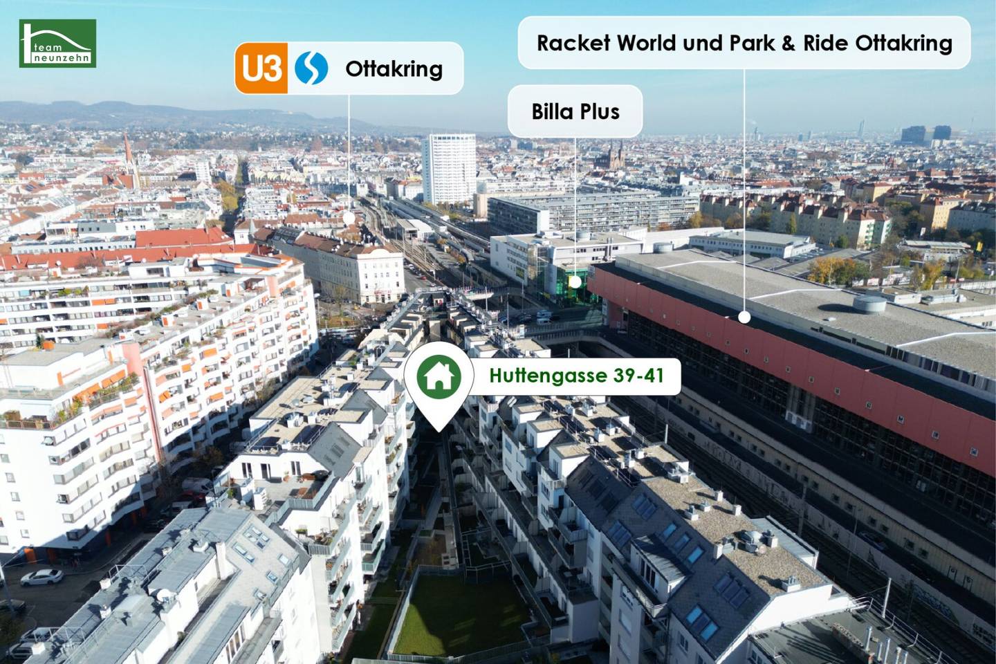 Modern living directly at the U3 Kendlerstraße with high quality fittings