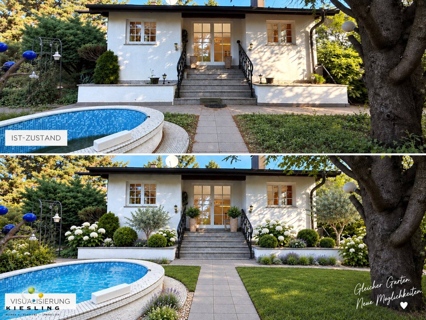 Top Lage: Einfamilienhaus in Perchtoldsdorf - viel Fläche & Rohdachboden ausbaubar! Südausrichtung, großer Garten, Terrasse, Garage