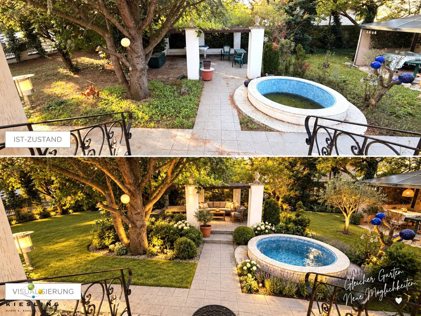 Top Lage: Einfamilienhaus in Perchtoldsdorf - viel Fläche & Rohdachboden ausbaubar! Südausrichtung, großer Garten, Terrasse, Garage
