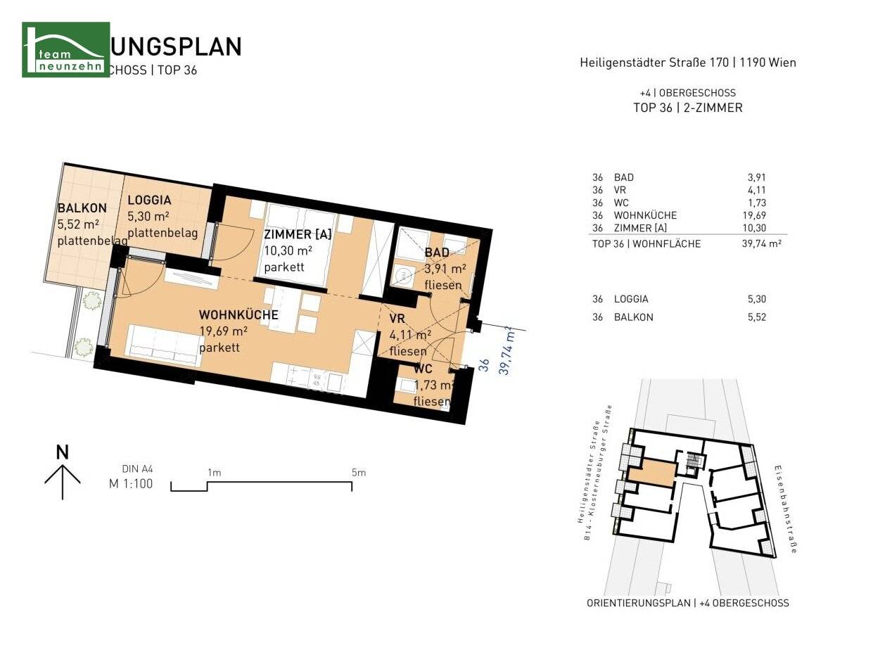 URBAN HOMES 170 – Erstbezug in Döbling nahe Weinbergen &amp; U4