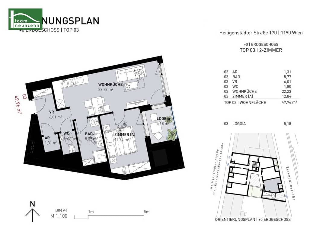 URBAN HOMES 170 – Erstbezug in Döbling nahe Weinbergen &amp; U4
