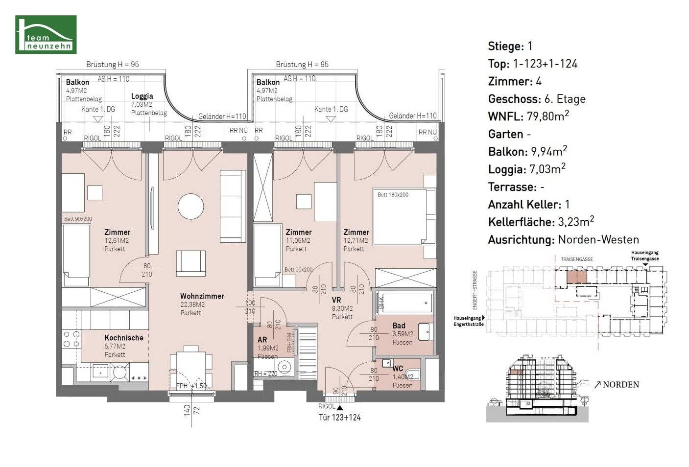 Living between city and nature, well-planned floor plans near the Danube!