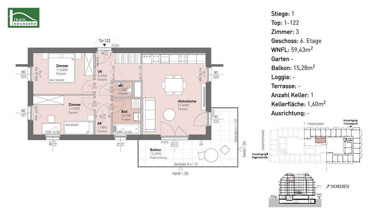 Living between city and nature – well thought-out floor plans near the Danube!
