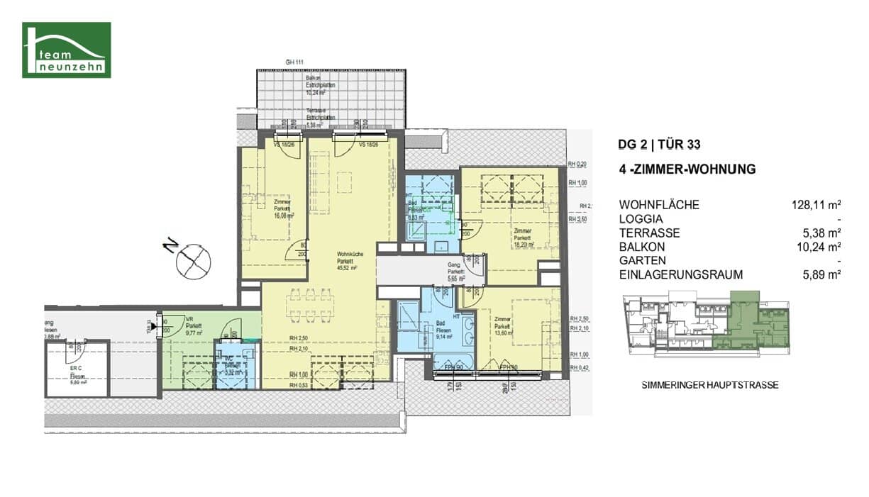 Bei der U3 Zippererstraße! Hochwertige Neubauwohnung mit Küche.