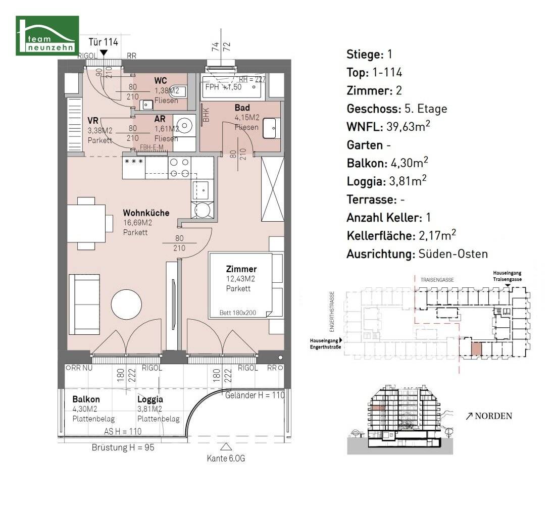 Modern living near the Danube – stylish condominiums with outdoor spaces