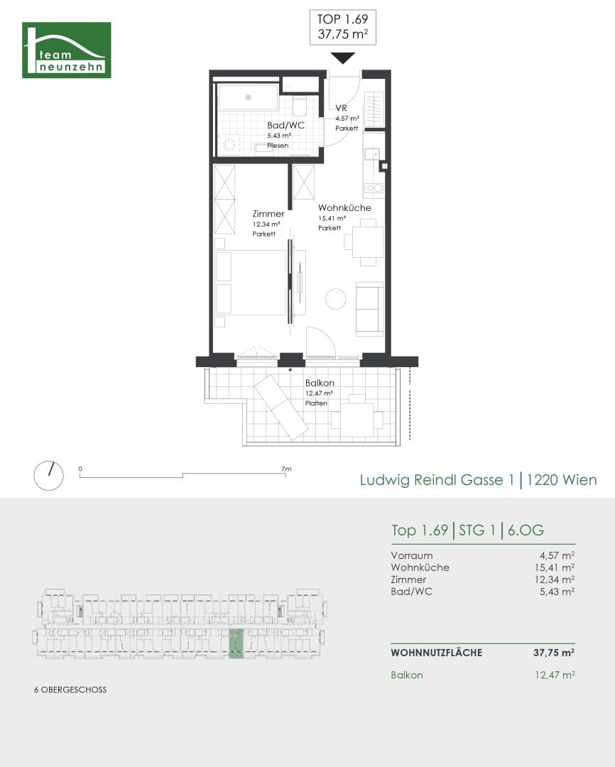A top-class project awaits you, your new home in a prime location in the 22nd district