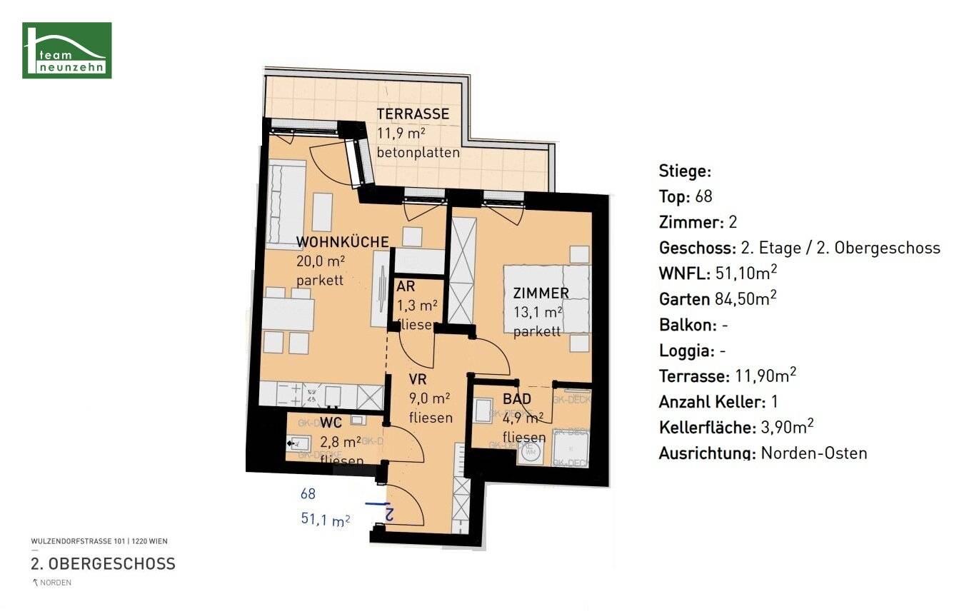 Attractive condominiums in a quiet location with modern fittings