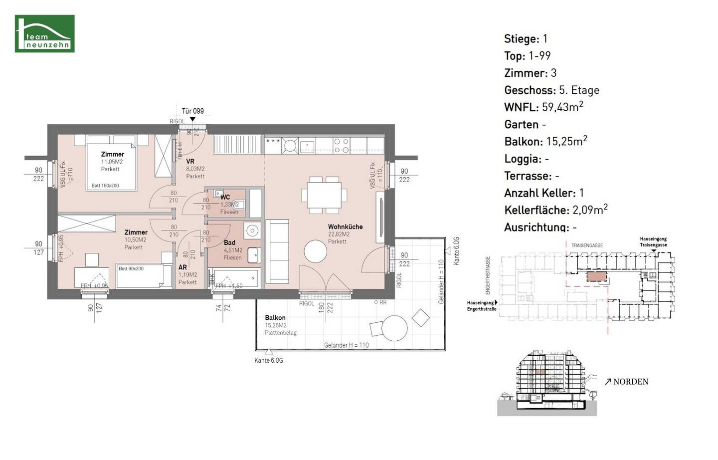 Modern living near the Donau – stylish condominiums with outdoor areas
